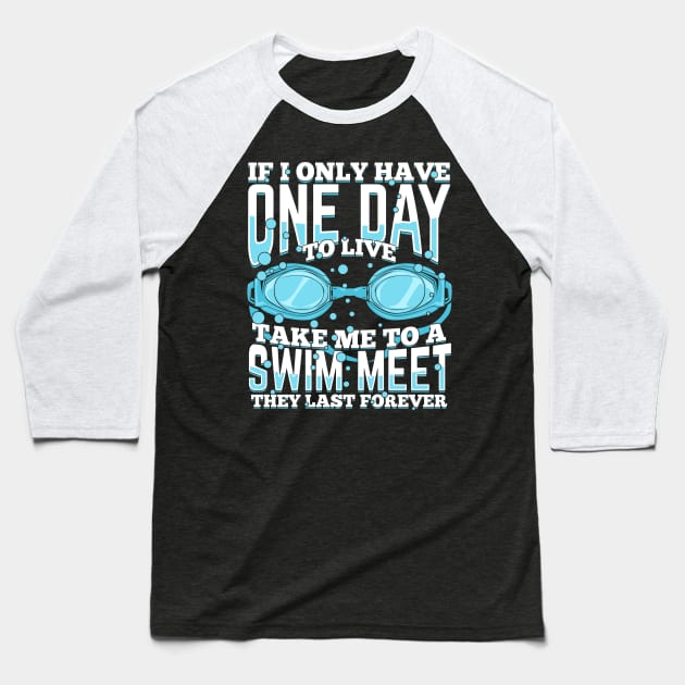 Swimming Sport Swim Meet Swimmer Gift Baseball T-Shirt by Dolde08